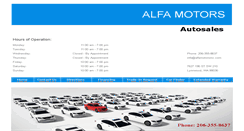 Desktop Screenshot of alfamotorsinc.com